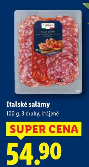 Italské salámy, 100 g
