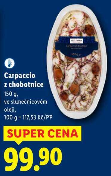 Carpaccio z chobotnice, 150 g