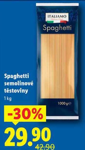Spaghetti semolinové těstoviny, 1 kg 