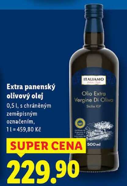 Extra panenský olivový olej, 0,5 l