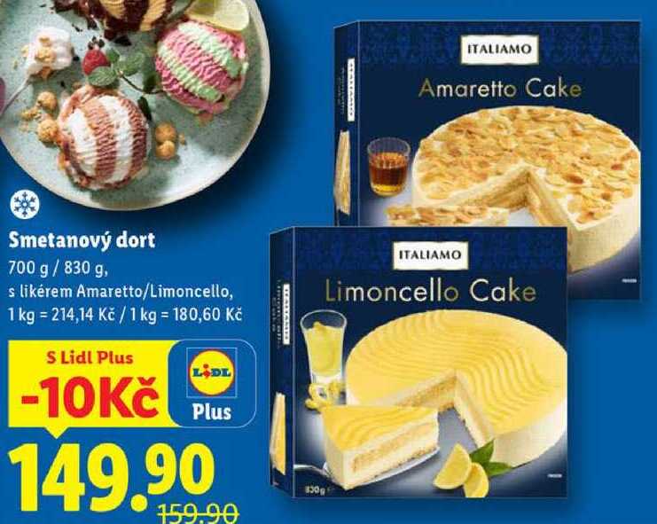 Smetanový dort, 700 g/830 g