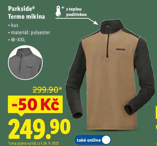 Parkside Termo mikina 