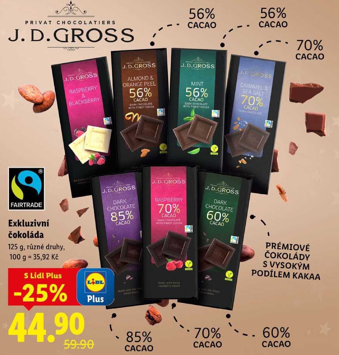 Exkluzivní čokoláda, 125 g