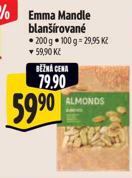 Emma Mandle blanšírované, 200 g 