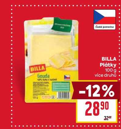 BILLA Plátky 100 g