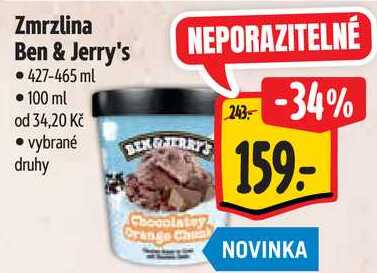 Zmrzlina Ben & Jerry's, 427-465 ml 