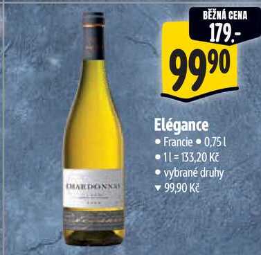 Elégance, 0,75 l