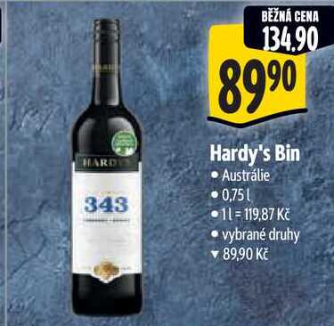 Hardy's Bin, 0,75 l