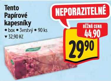 Tento Papírové kapesníky, 90 ks