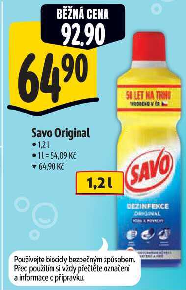 Savo Original, 1,2 l 