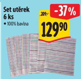 Set utěrek 6 ks 