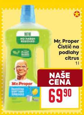 Mr. Proper Čistič na podlahy citrus 1l