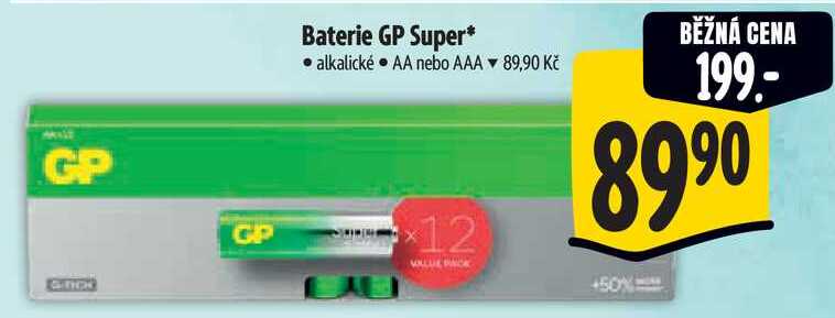Baterie GP Super*