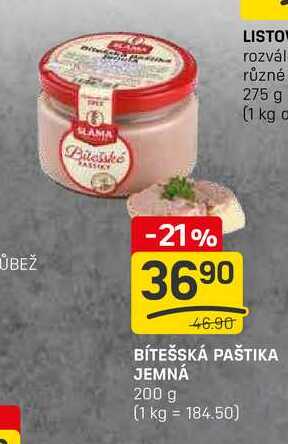 BÍTEŠSKÁ PAŠTIKA JEMNÁ 200 g
