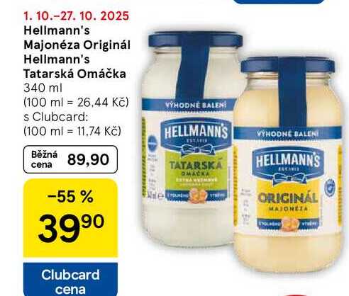 Hellmann's Majonéza Originá, 340 ml  
