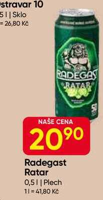 Radegast Ratar 0,5l Plech 