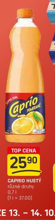 CaprioHust 700ml, vybrané druhy