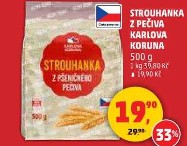 STROUHANKA Z PEČIVA KARLOVA KORUNA, 500 g