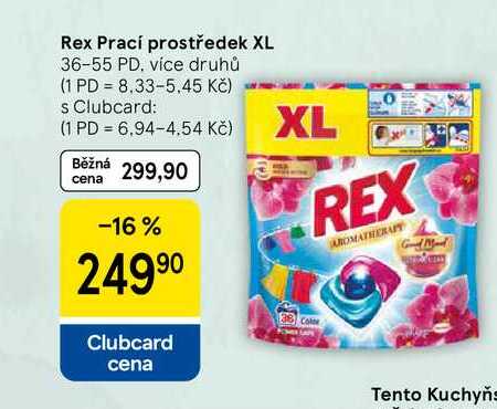 Rex Prací prostředek XL, 36-55 PD, více druhů  