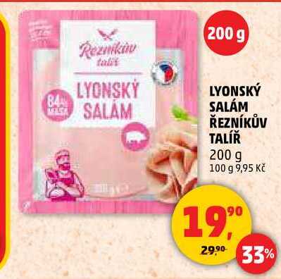 LYONSKÝ SALÁM ŘEZNÍKŮV TALÍŘ, 200 g