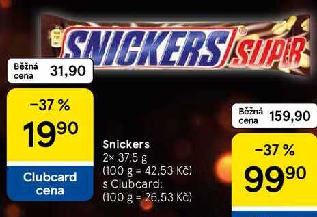 Snickers, 2x 37.5 g