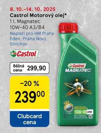 Castrol Motorový olej, 1 l, Magnatec 10W-40 A3/B4 