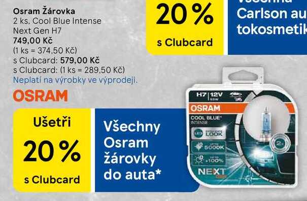 Osram Žárovka, 2 ks, Cool Blue Intense Next Gen H7 