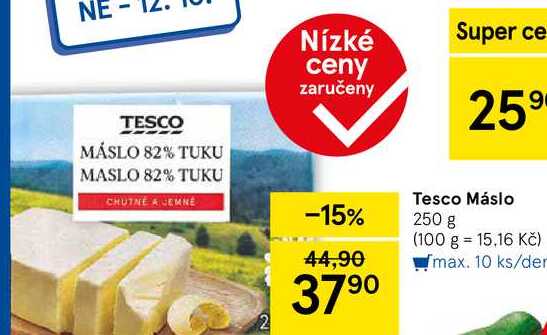 Tesco Máslo, 250 g