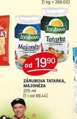 ZÁRUBOVA TATARKA, MAJONÉZA 225 ml 