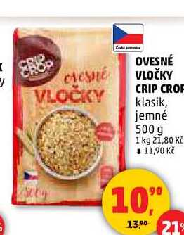 OVESNÉ VLOČKY CRIP CROP, 500 g 