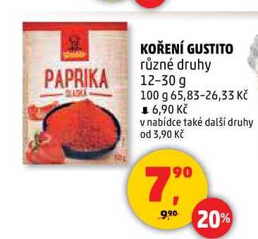KOŘENÍ GUSTITO, 12-30 g 