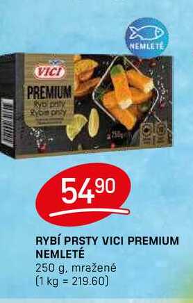 RYBÍ PRSTY VICI PREMIUM NEMLETÉ 250 g, mražené 