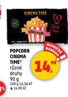 POPCORN CINEMA TIME, 90 g 