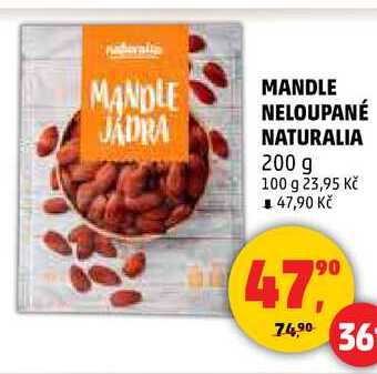 MANDLE NELOUPANÉ NATURALIA, 200 g 