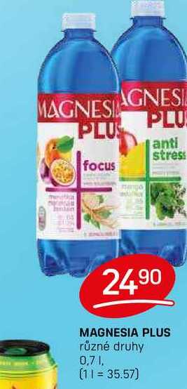MAGNESIA PLUS různé druhy 0,7l