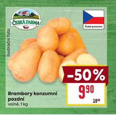 Brambory konzumní pozdní volné, 1 kg