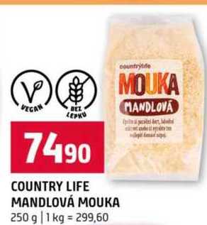 COUNTRY LIFE MANDLOVÁ MOUKA 250 g