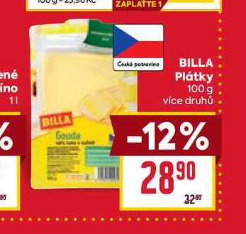BILLA Plátky 100 g  