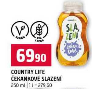 COUNTRY LIFE ČEKANKOVÉ SLAZENÍ 250 ml