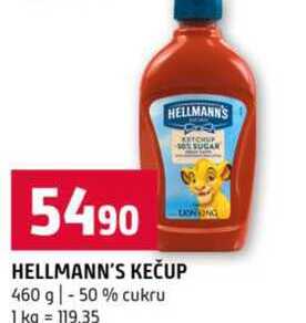 HELLMANN'S KEČUP 460 g