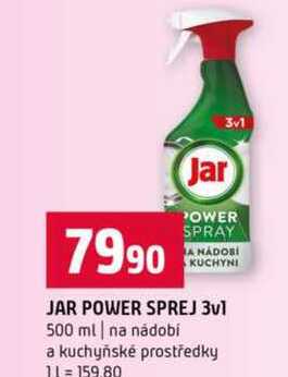 JAR POWER SPREJ 3v1 500 ml