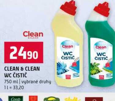 CLEAN & CLEAN WC ČISTIČ 750 ml