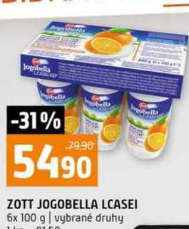 ZOTT JOGOBELLA LCASEI 6x 100 g