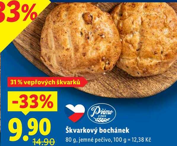 Škvarkový bochánek, 80 g
