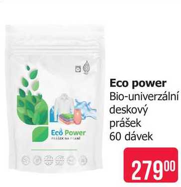 Eco power Bio-univerzální deskový prášek 60 dávek 