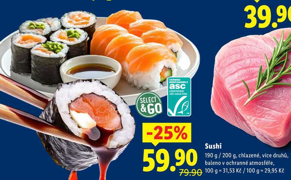 Sushi, 190 g/200 g