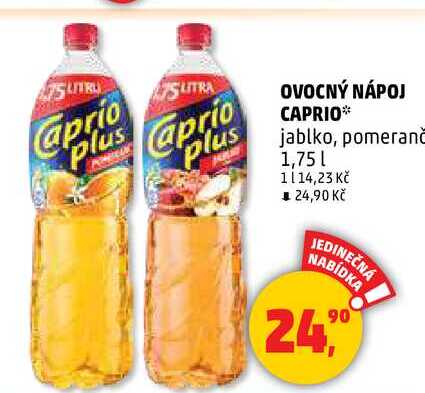 OVOCNÝ NÁPOJ CAPRIO, 1,75 l