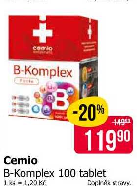 Cemio B-Komplex 100 tablet 