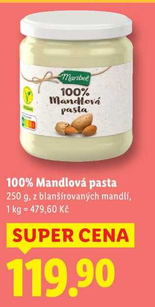 100% Mandlová pasta, 250 g