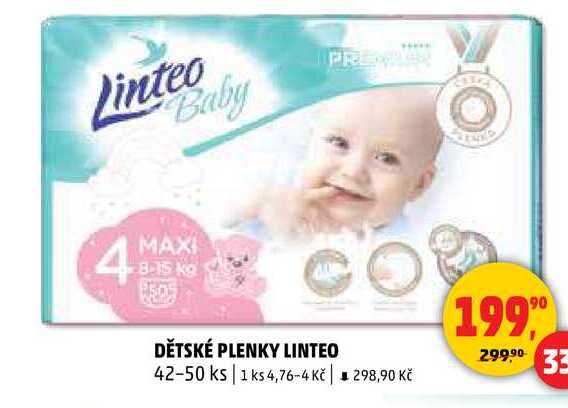 DĚTSKÉ PLENKY LINTEO, 42-50 ks 